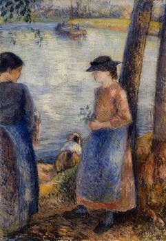 Camille Pissarro : By the Water